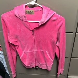 Juicy Couture Pink zip hoodie medium